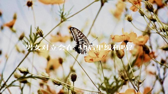 男女对立会在 10后里缓和吗？