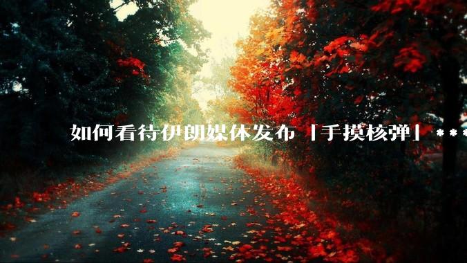 如何看待伊朗媒体发布「手摸核弹」***，并配文「MAYBE」？